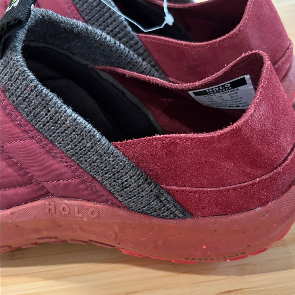 Holo Eco Maroon Slip-On Shoes - Picture 3 of 5